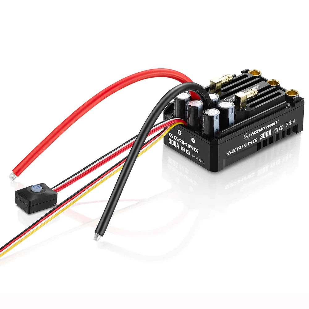 Hobbywing Seaking 200A/300A HV V4 5-14S مقاوم للماء بدون فرش ESC سرعة تحكم BEC الناتج لقارب RC