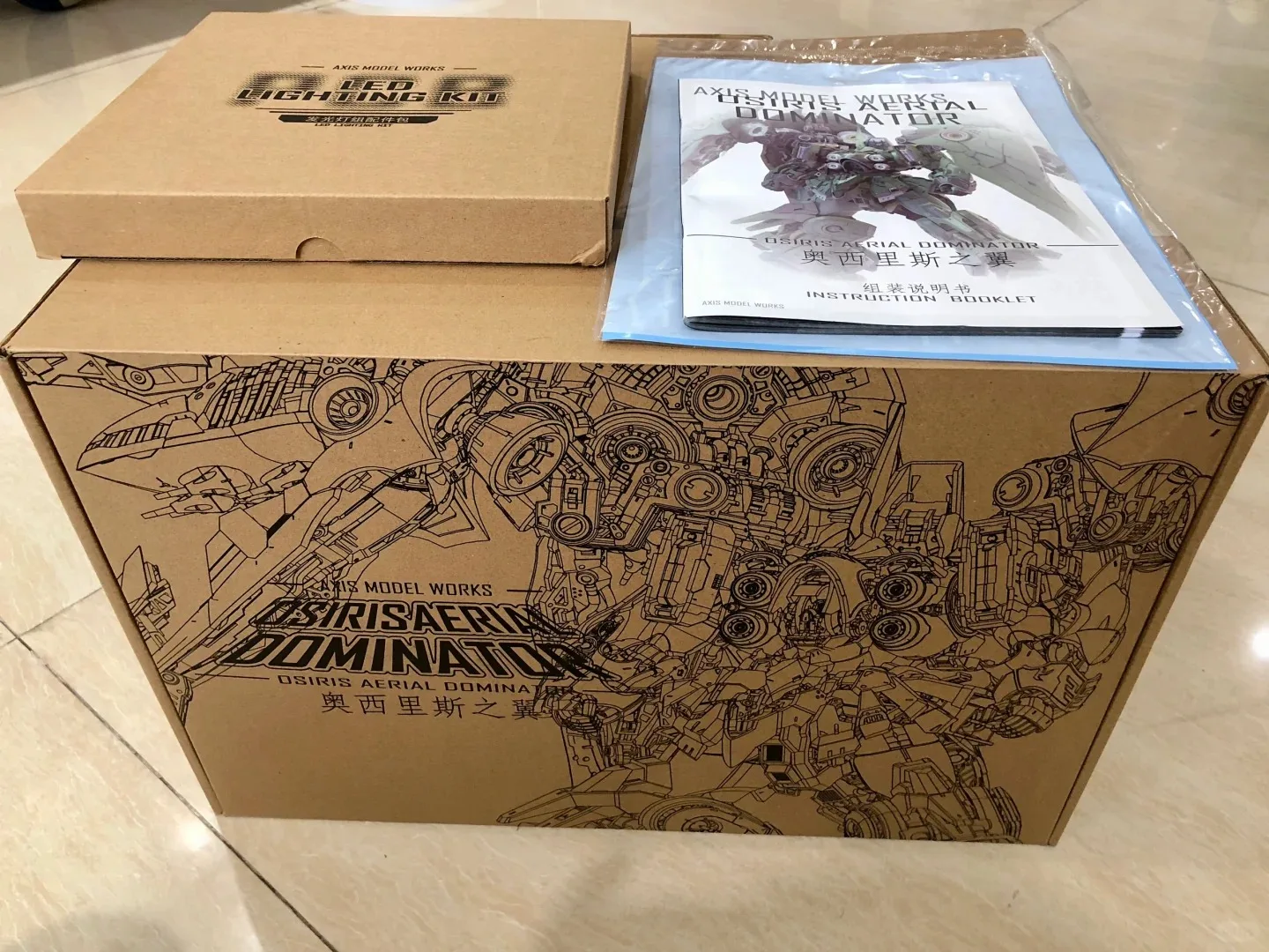 محور نموذج يعمل Kshatriya 1/100 الجمعية أطقم منمذجة OSIRIS المهيمن الجوي مضيئة مصباح عمل أرقام البلاستيك نموذج اللعب