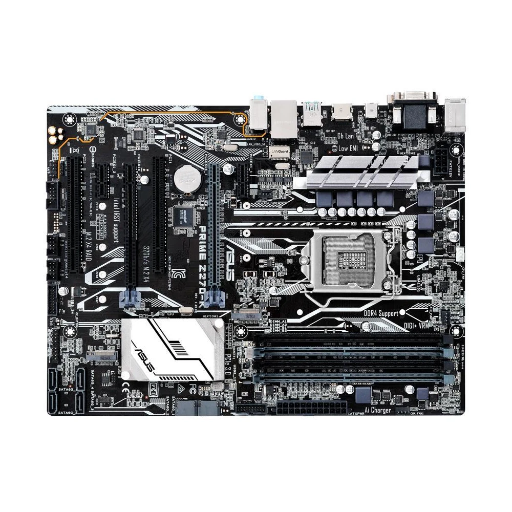 Материнская плата ASUS PRIME Z270-K, поддерживает Φ 6700 Φ 6500 CPU LGA 6300 4 × DDR4 DIMM PCIe 1151 ATX, материнская плата