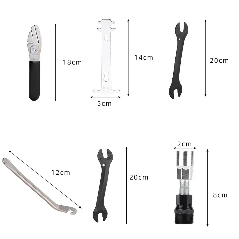 Herramienta de reparación de bicicletas, cortador de extracción de volante de inercia, Extractor de manivela, llave de bicicleta, Juego de Extractor de soporte de Cassette