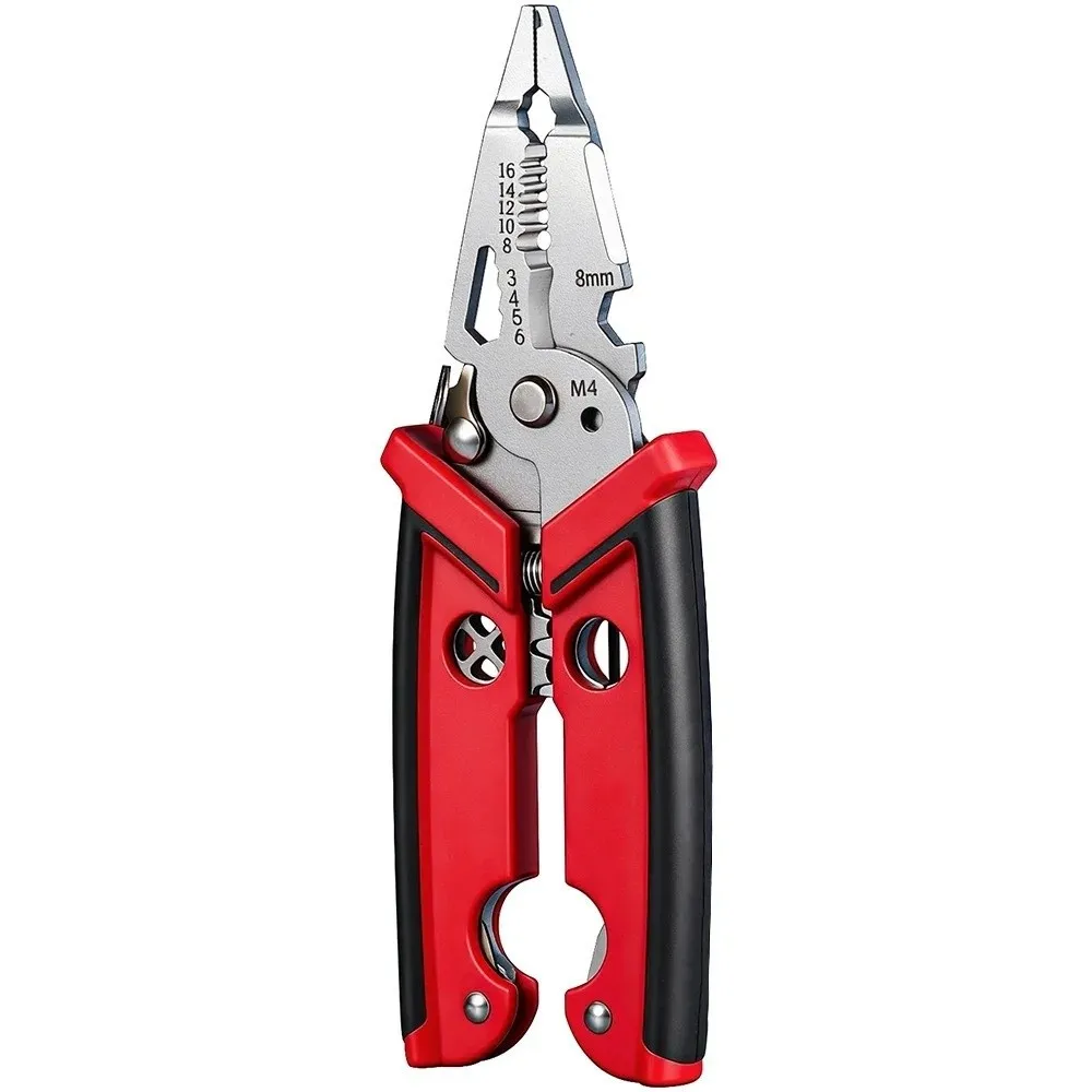 

18-in-1 Function Wire Stripper Fast Sharp Alloy Steel Electrician Pliers Labor-Saving Operation Cutter Cable Cutters