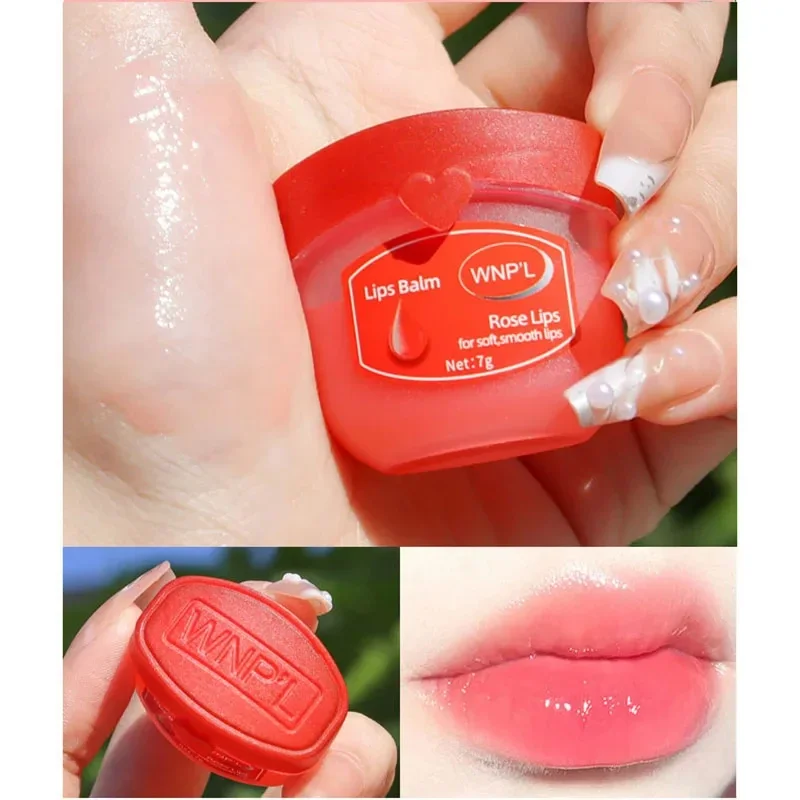 Nieuwe Transparante Vocht Lippenbalsem Fruit Plant Essence Hydraterende Lip Masker Lippenstift Primer Lipverzorging Voor Lip Make-Up Cosmetica