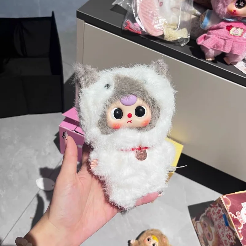 

New product babythree, three-year-old baby. Who am I Cat blind box, trendy toy, plush toy, children's gift in stock
