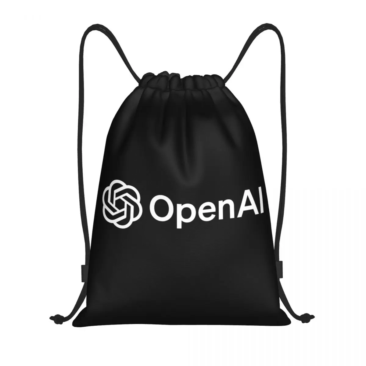 

OpenAI Logo Multi-function Portable Drawstring Bags Sports Bag Book Bag