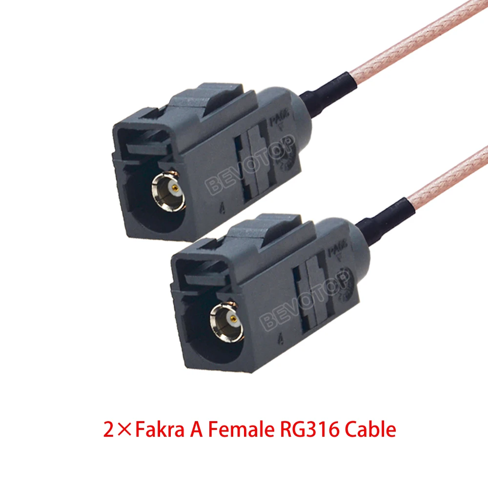 1Pcs RG316 Cable Fakra A/B/C/D/E/F/G/H/I/K/M/Z Female Connector Car Radio Antenna Extension Pigtail GPS RF Communications System