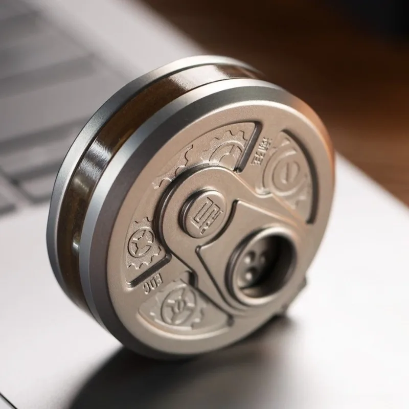 Ruleta de dados, prensa de monedas de empuje magnética, rodillo giratorio, Spinner, placa de empuje, volante de inercia yema del dedo, juguete para aliviar el estrés EDC