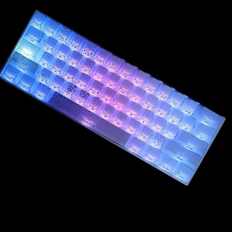 

Ice crack keycap PBT thermal sublimation adaptation Tarantula and other mechanical keyboard keycaps Keyboard side engraved light
