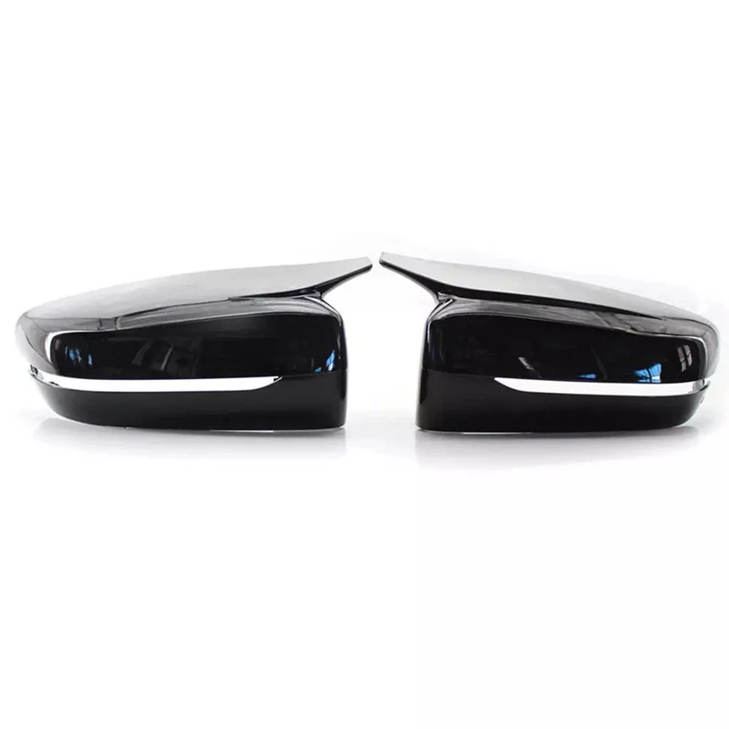 1Pair Wing Mirror Cover Caps 51167422719 51167422720 For BMW G20 G21 G30 G31 G11 G14 Rearview Mirror Shell Glossy Black