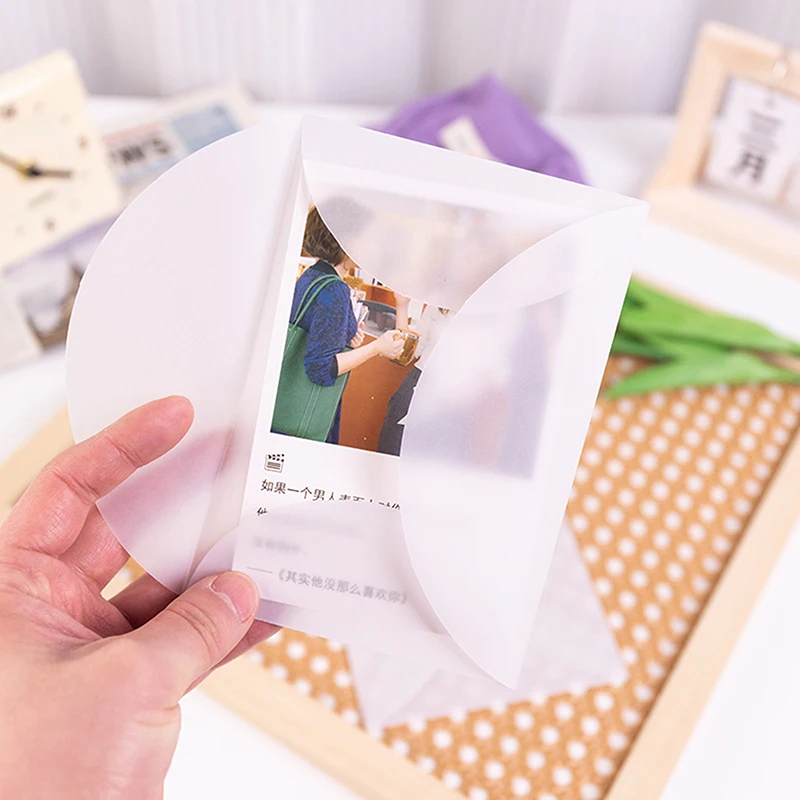 Blank 10pcs/lot Translucent Envelope For Invitations Postcards European Giftbox Message Card Envelopes Wedding Business Letters