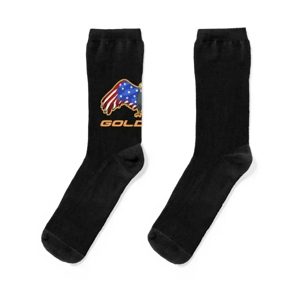 

Goldwing Riders USA Patriotic t shirt for motorcycle Essential T-Shirt Socks Running cool tennis Socks Men Women's