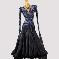 New Ballroom Dance Dress Standard Skirt Competition Dress Performing Dress Customize For Women Waltz Dress Modern