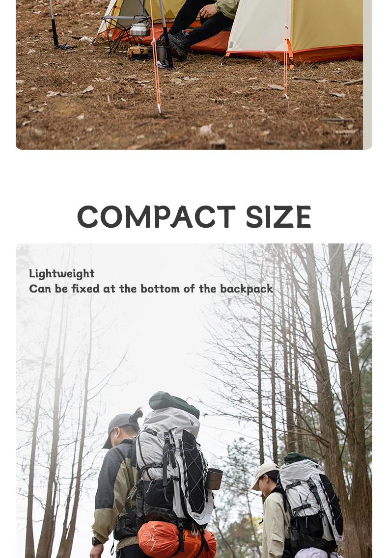 BISINNA Camping Tent 1-2 Person Portable Double Layer 210T Polyester Waterproof Backpacking Tent for Outdoor Hiking Beach Travel