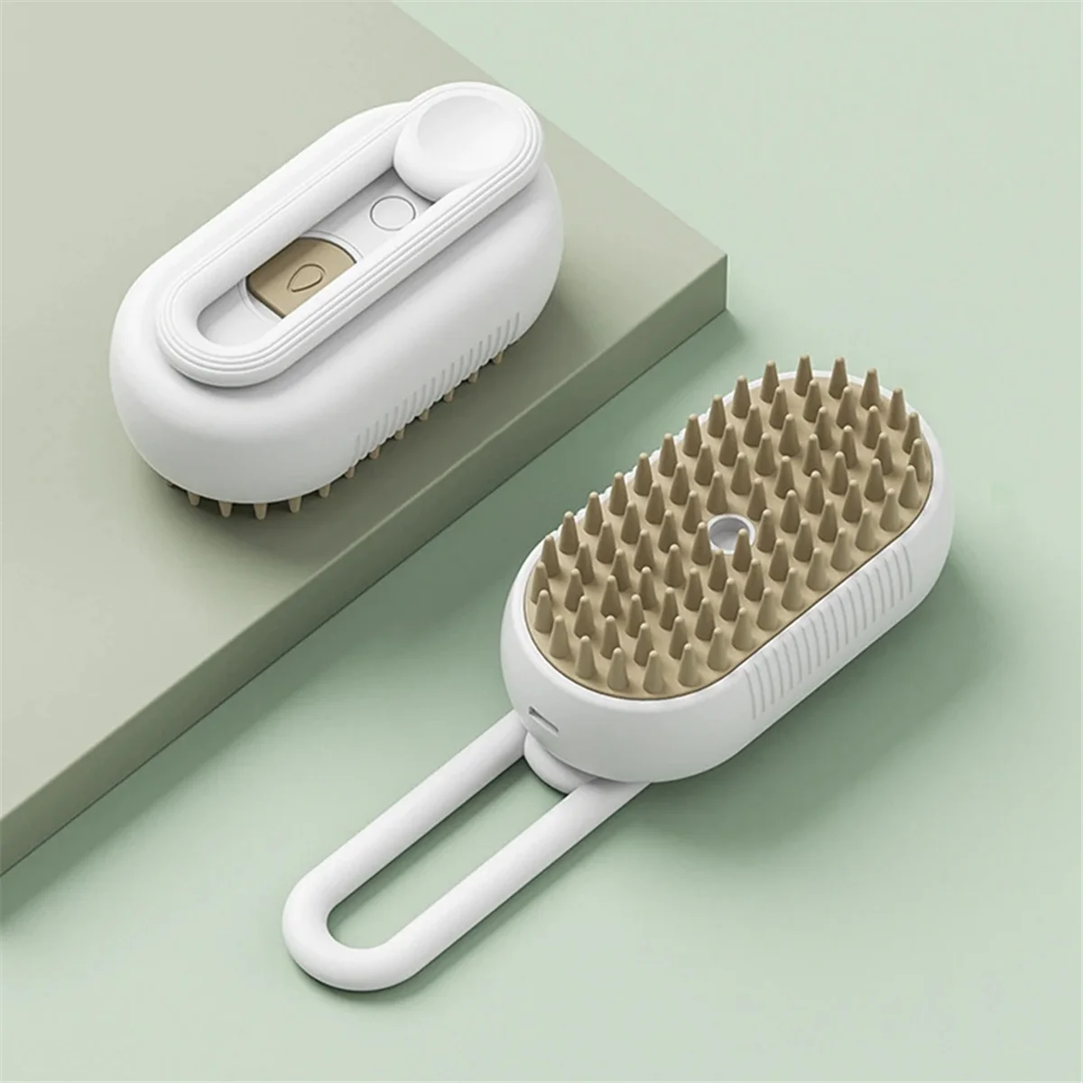 Rechargeable Cat Steamy Brush Self Cleaning Steam Cat Brush Cat Slicker Brush for Cats and