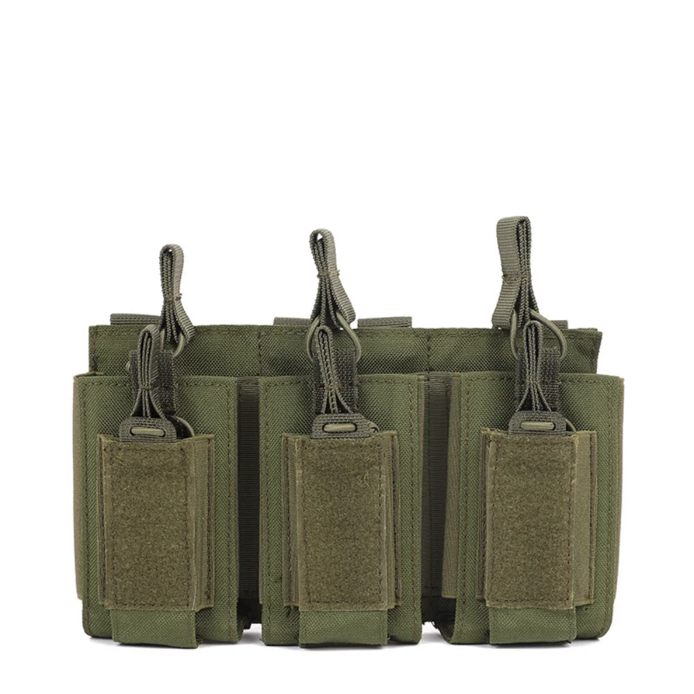 

Molle Triple Magazine Tactical Hunting bag Magazine Pouches for M4/ M16 AK Universal Cartridge Holder Backpack Hunting Gear