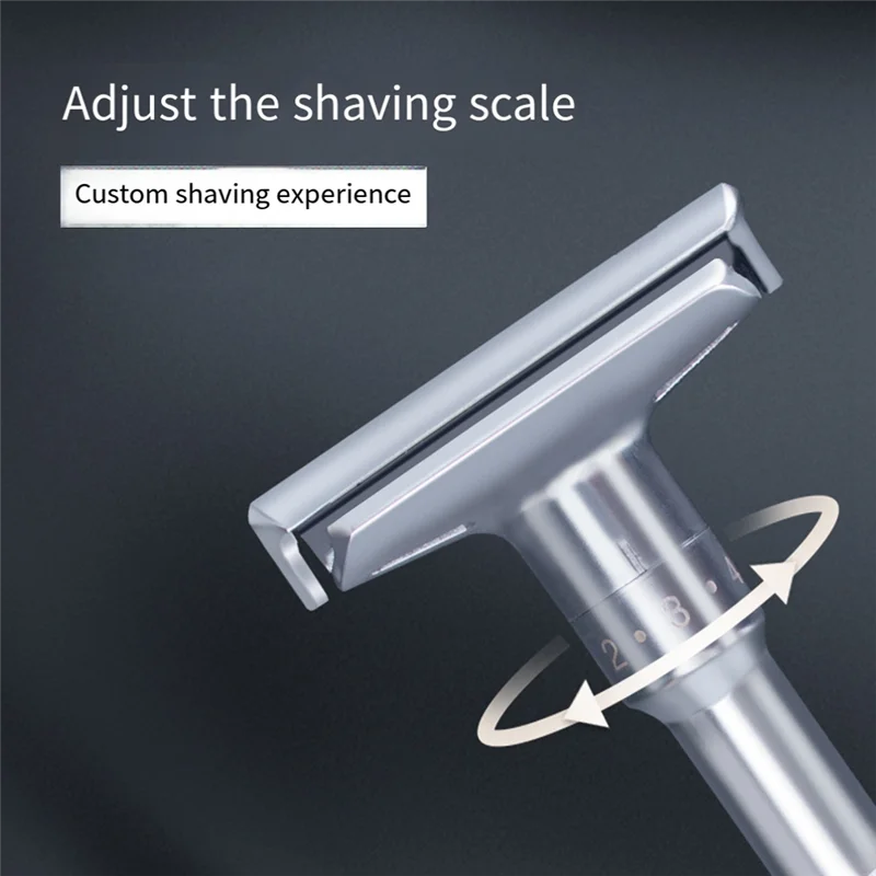 

A61I Мужская безопасная бритва, ручная бритва для мужчин, регулируемая закрывающаяся бритва, классические лезвия с двойным лезвием, набор для бритья ножей