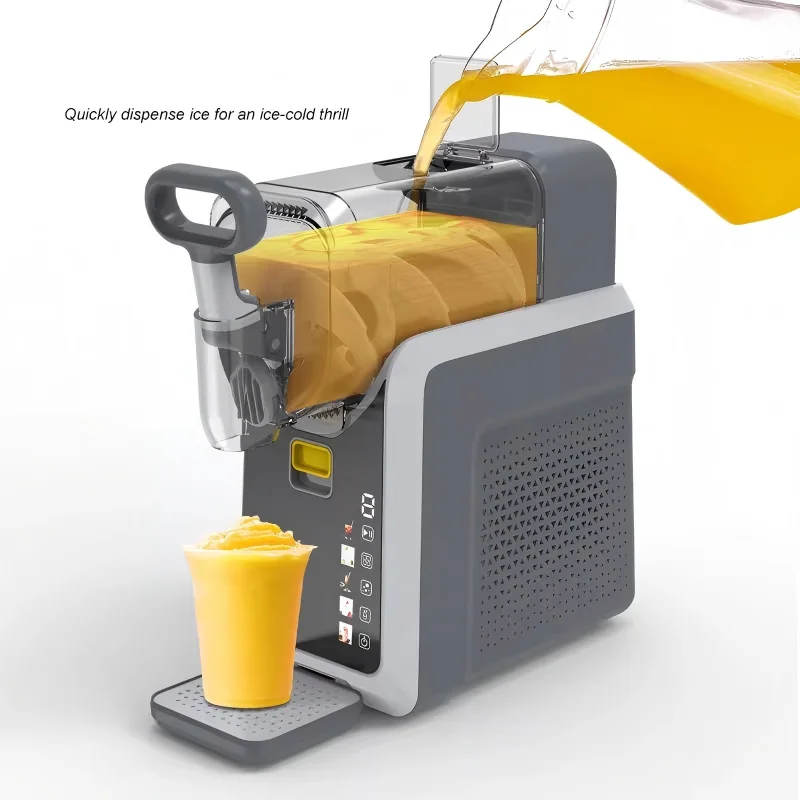 2025 Popular Wholesale 1 Household Ice Slushie Machine 1 Drink Professional Mini Slushie Ice Cream Maker