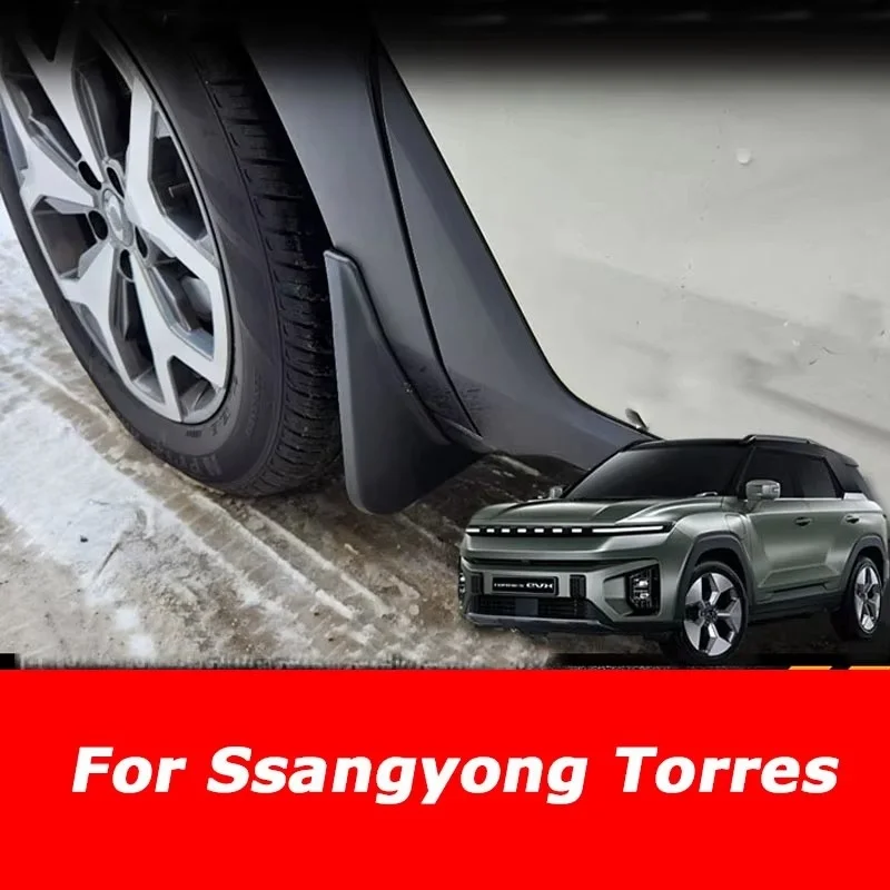 Car Mudflaps Mudguards Fender For Ssangyong Torres 2022 2023 2024 2025 Fender Mud Guard Flap Splash Flaps Mudguard Accessories