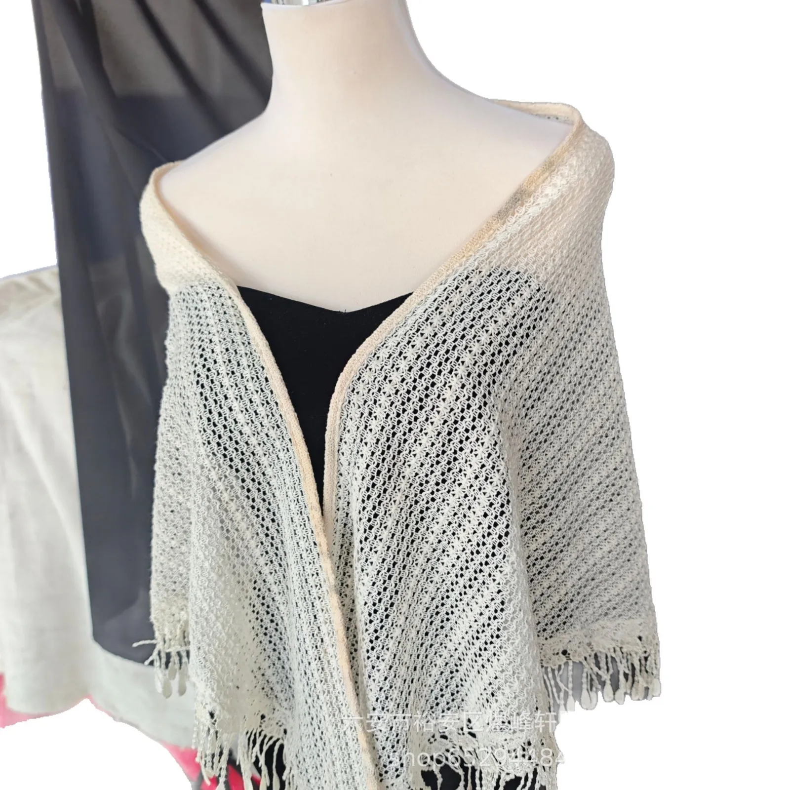 

ww27 Cheongsam Shawl French Gentle Wind Dress Wedding Cloak Vacation Wind Sunscreen Summer Shawl