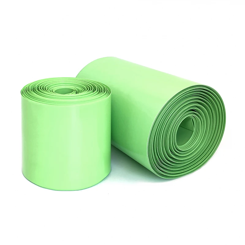 18650 بطارية ليبو بولي كلوريد الفينيل الحرارة يتقلص كم حزمة معزول فيلم التفاف علبة ليثيوم حماية كابل أنبوب عرض 30 مللي متر ~ 180 مللي متر