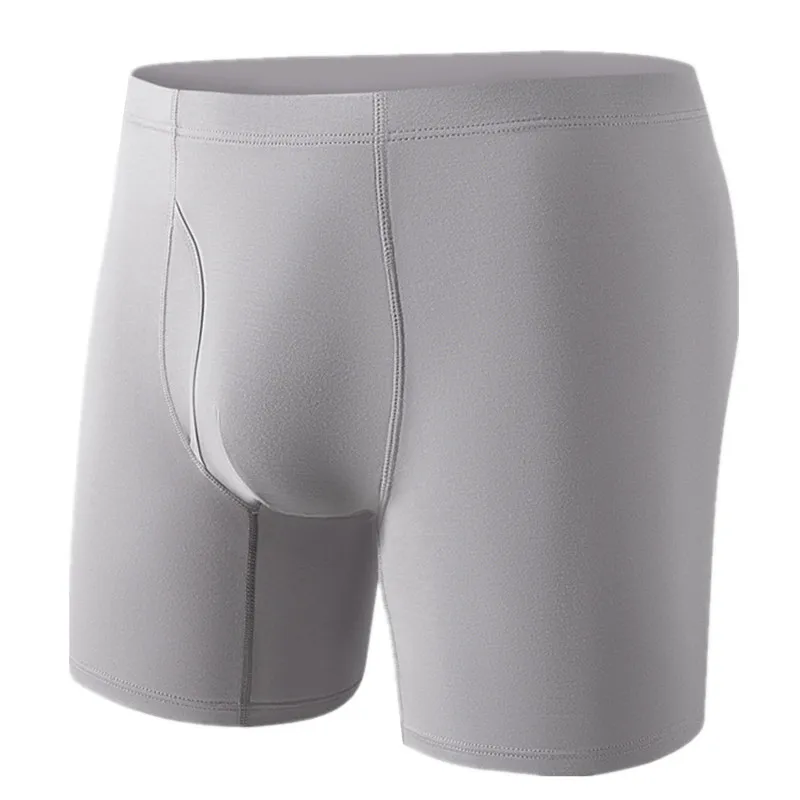 

Мужское нижнее белье, шорты-боксеры из модала, однотонные удлиненные длинные паниты, мужские дышащие U-образные выпуклые трусы с мешочком, большие размеры XL-5XL
