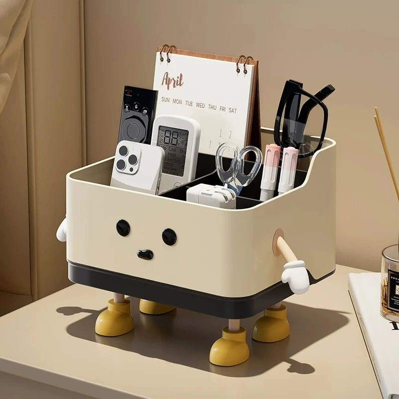 Premium Multifunctional Desktop Sundries Storage Box Remote Control Holder for Bedside Living Room Coffee Table Bedroom Home Off