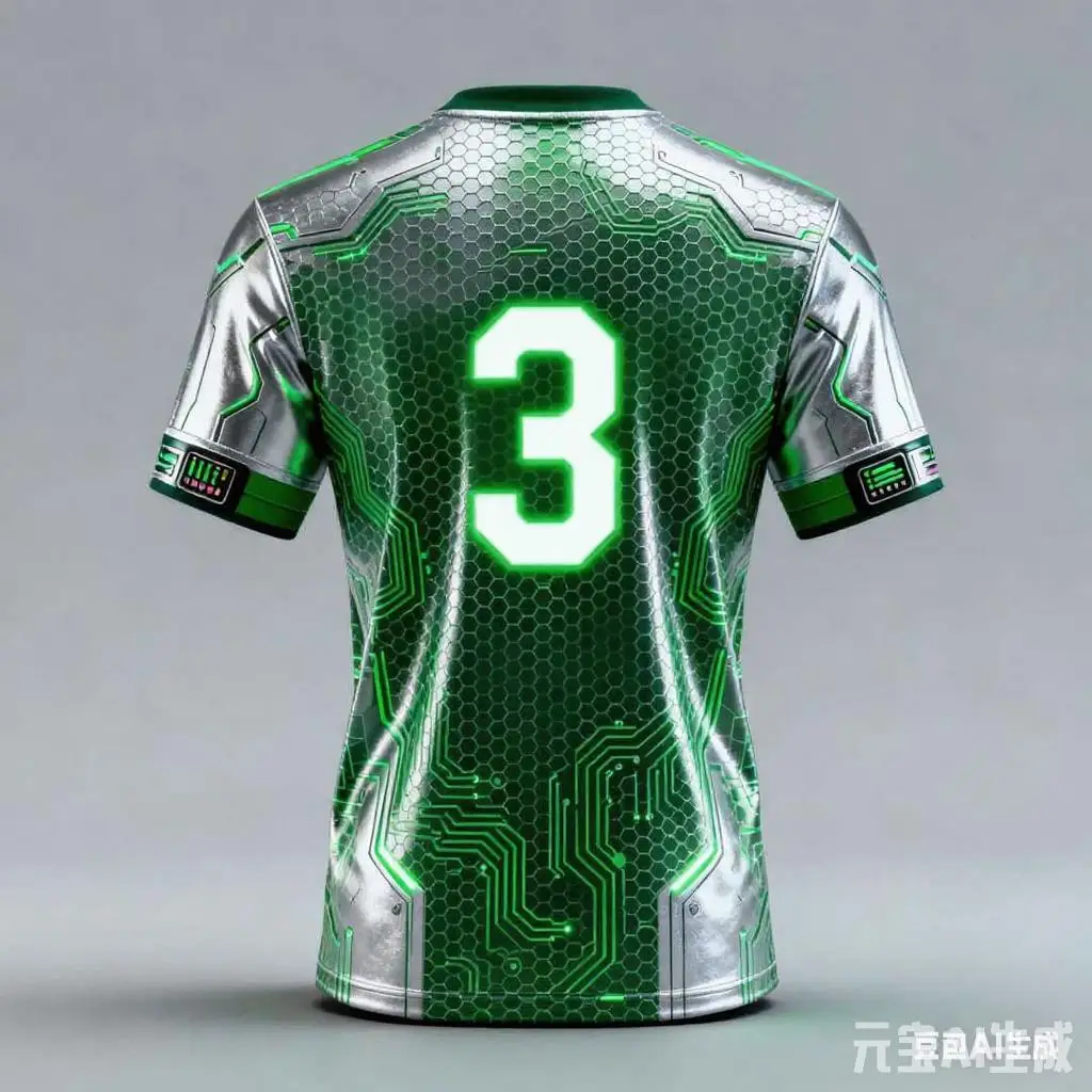 تي شيرت جيرسي لكرة القدم للتدريب في الهواء الطلق بتقنية سايبر فيوتشر قابل للتنفس وسريع الجفاف برقبة دائرية وأكمام قصيرة #1