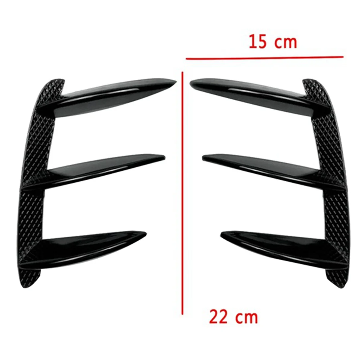 4Pcs Car Rear Bumper Splitter Spoilers Canard Trim for - W176 A200 A250 A45 Hatchback Sport 2013-2018