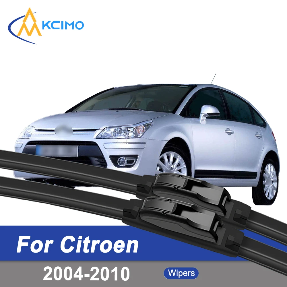 

Premium Rubber Durable Silent Windshield Wiper Blades 2pcs for Citroen C4 2004-2010 C-Triomphe C-Quatre Front Wiper Blades Set