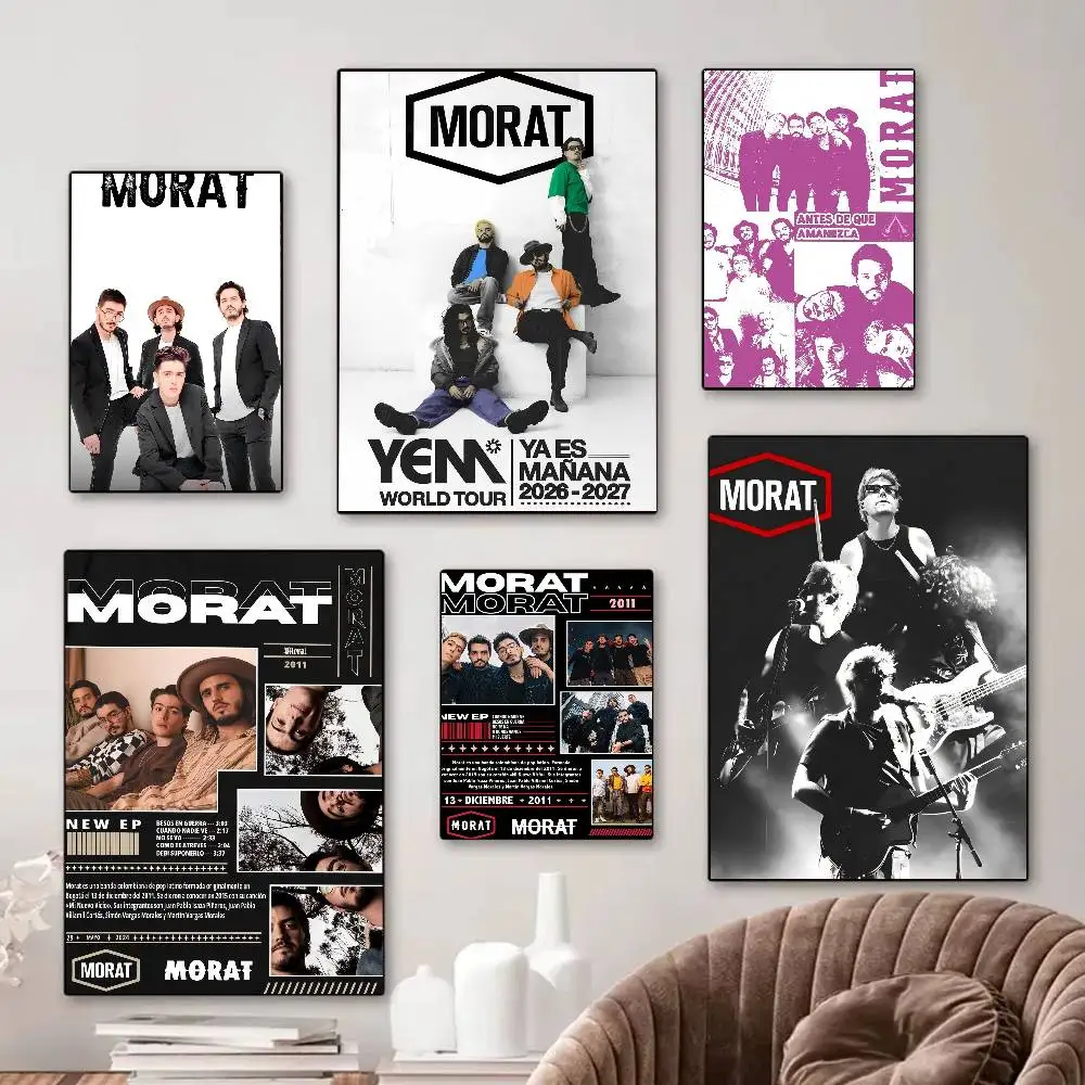 Popular Music Rock Band M-Morat Good Quality Prints And Posters Vintage Room Home Bar Cafe Decor Aesthetic Art Wall Painting