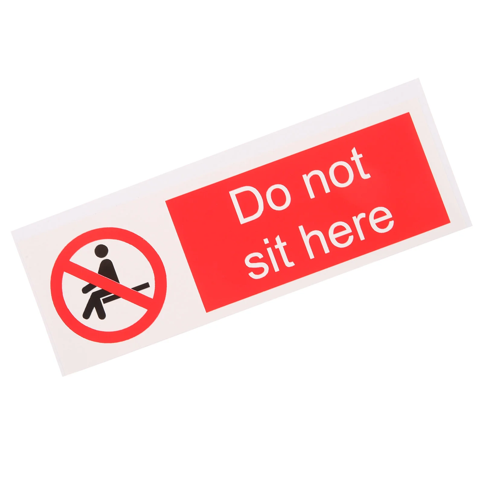 Safety Warning Stickers Caution Signs Sitting and Lying Pvc Self-adhesive Decal Office