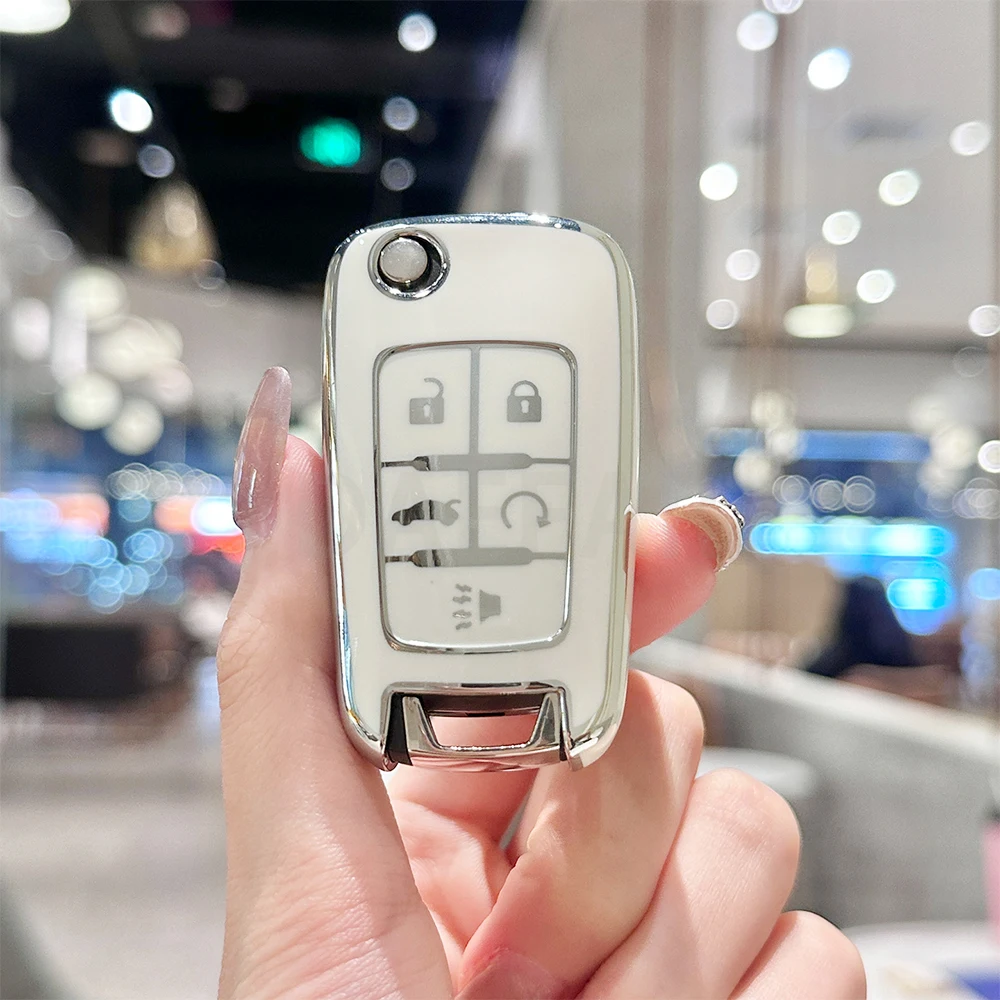 5Buttons TPU Car Remote Key Shell for Opel/ Vauxhall Astra Mokka Insignia Zafira Meriva for Chevrolet Cruze Barina Trax Colorado