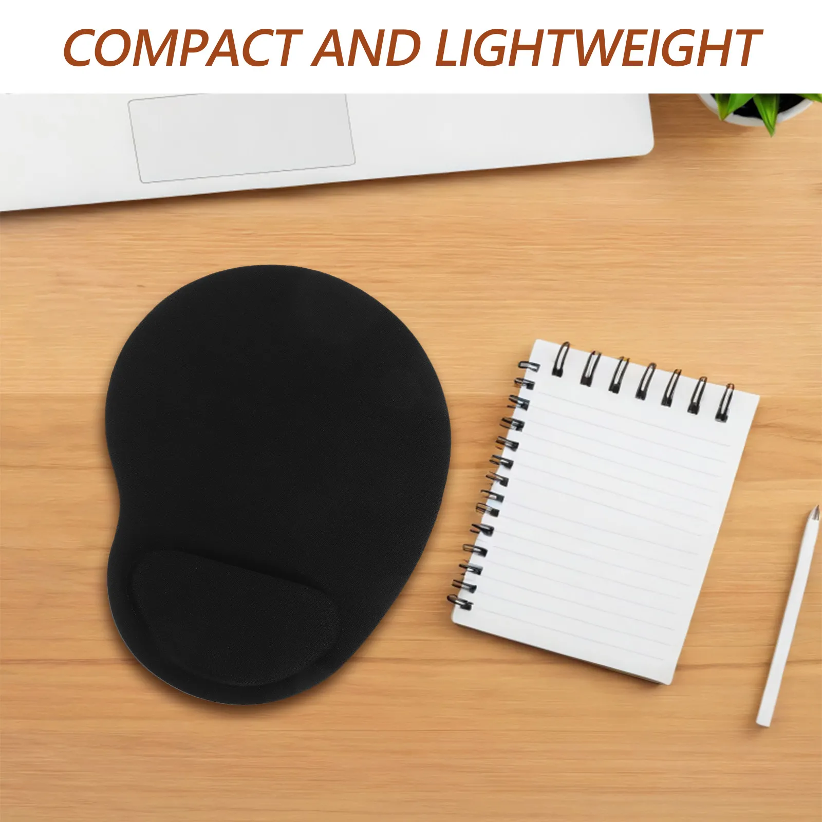 

Ergonomic Silicone Wrist Rest Mouse Pad with Non-Slip PU Base Smooth Multi-Spandex Fabric Surface for Office Gaming Travel Blue