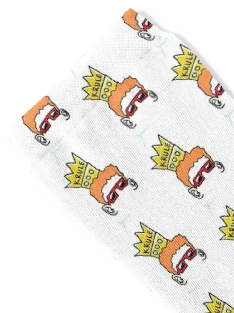 King Krule Socks valentine gift ideas with print moving stockings winter Socks Male Women's