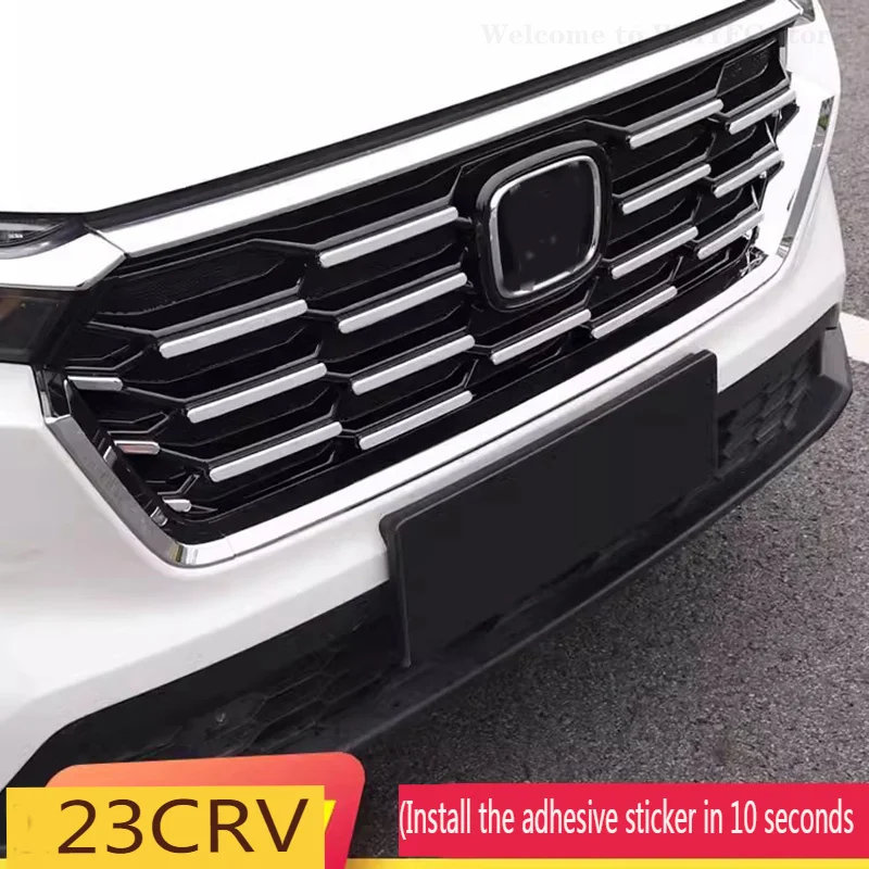 

For Honda CR-V CRV 2023 2024 Car Front Middle Grilles Trims Cover Strips Moldings Accessories