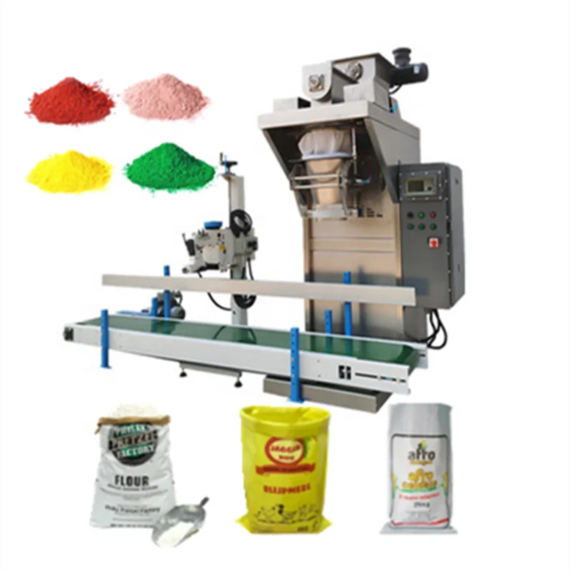 10-50kg Auger Screw Feeding Powder Bagging Machine Food Grade Flour Wheat Flour Corn Flour Packaging Machine