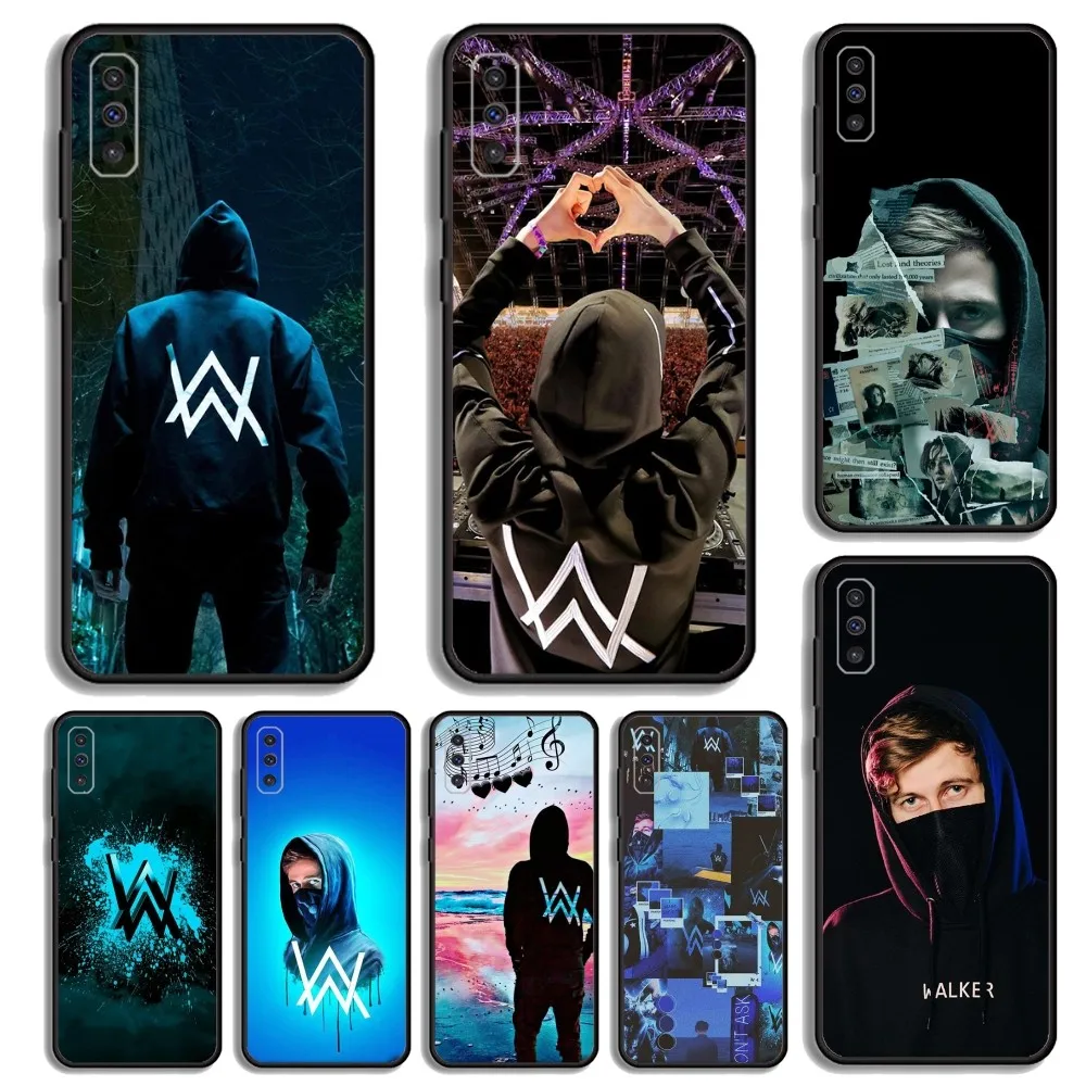 

DJ Singer Alan Walker Phone Case For Samsung S23,23,22,30,21,10,9,Note20 Ultra,Lite,Ultra,5G,Plus,FE,Black Soft Case