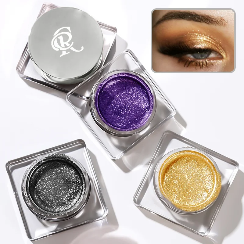 Monochrome flash drill eye shadow polarizing fine sparkler highlight waterproof durable color eye shadow liquid