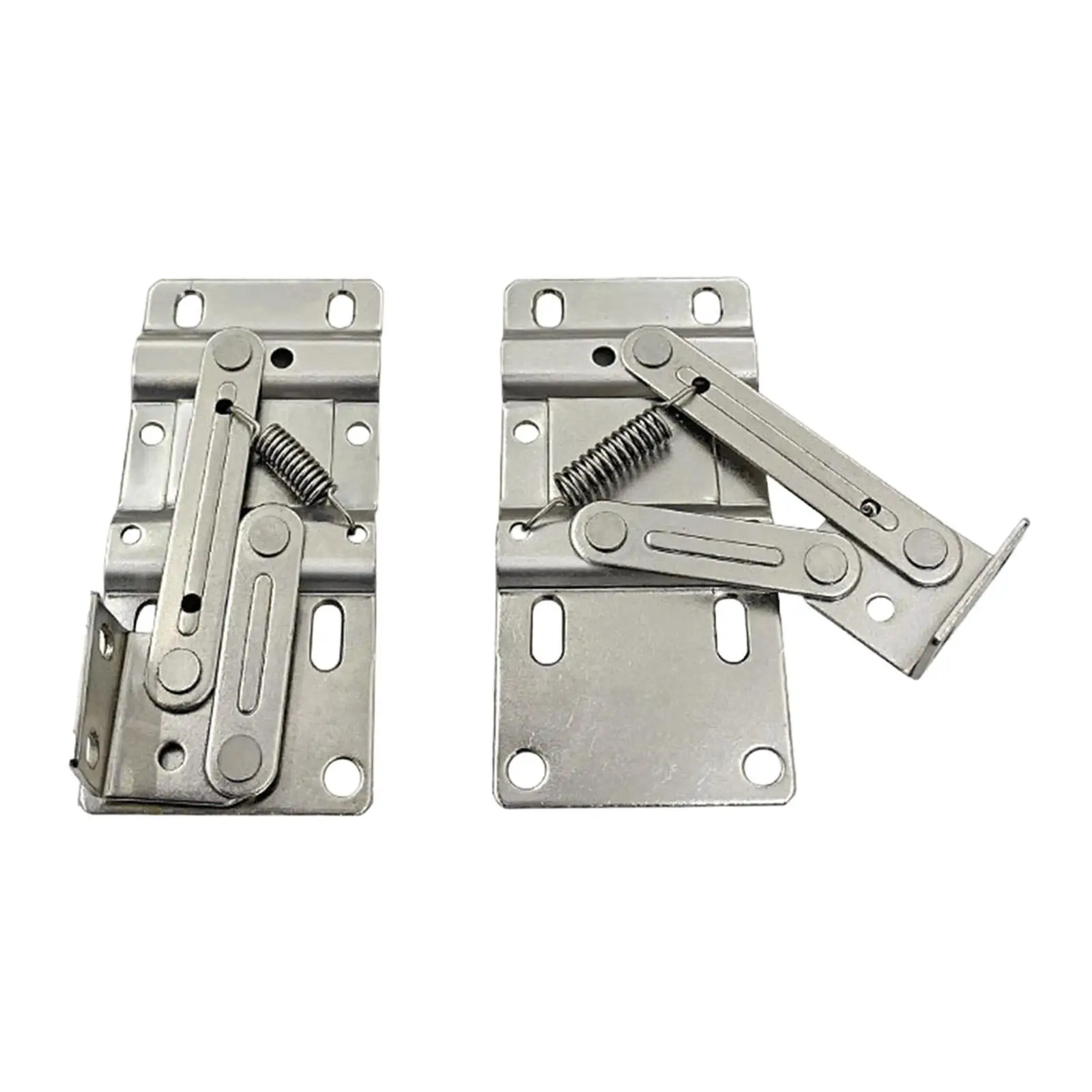 2Pcs Flip Out Tray Hinges,Steel 45 Degree Opening Angle Soft Close with Screws Hardware for Bathroom Home Kitchen Bookcases
