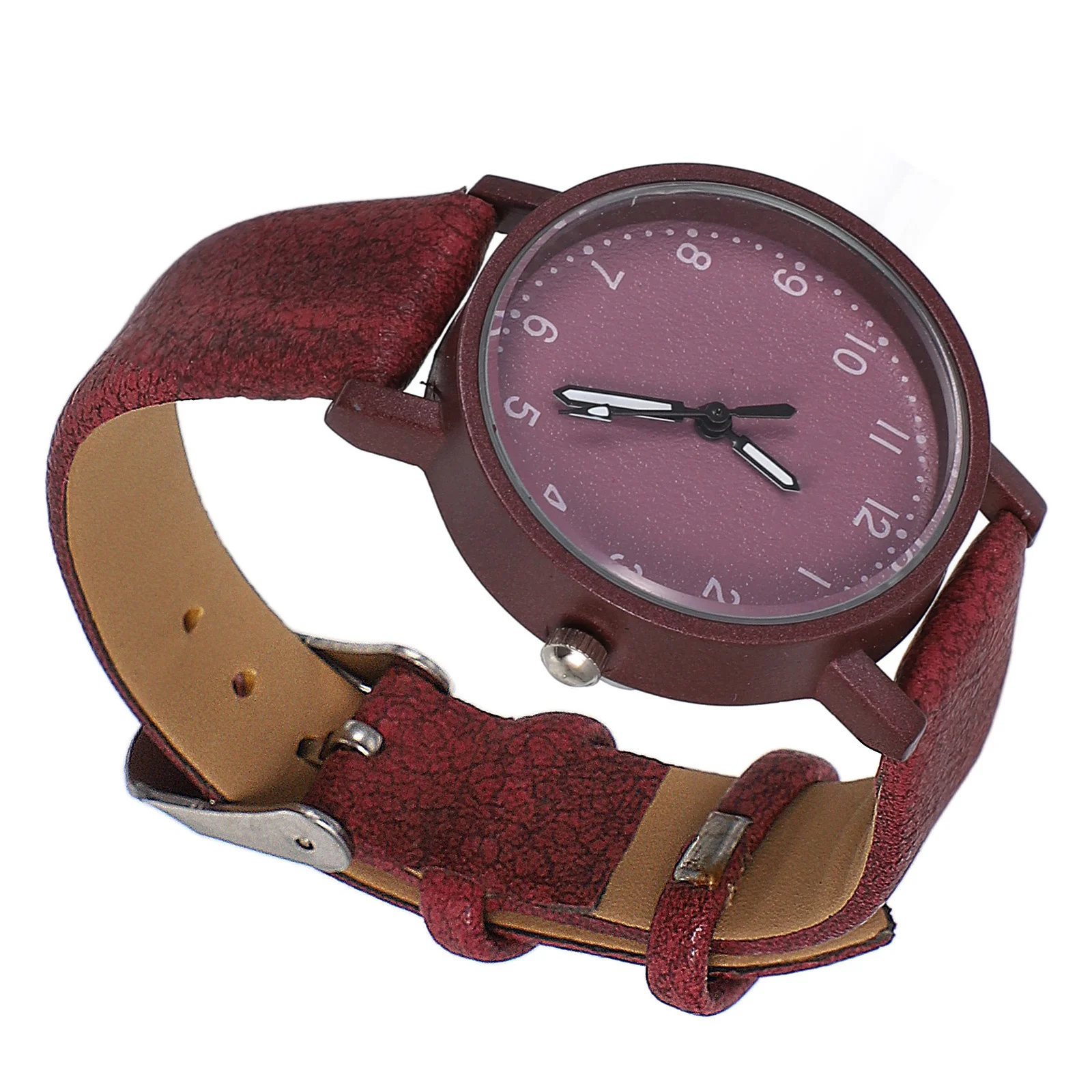 

1Pcs Quartz Watch for Women Students Red Elegant Simple Casual Birthday Gift Silent Precise Timepiece Quartz Watch