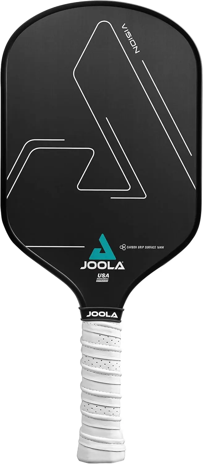 Vision Pickleball Paddle with Textured Carbon Grip Surface Technology for Maximum Spin and Control with Added Power - Poly