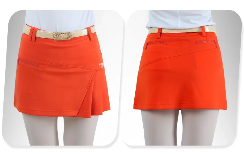 PGM Golf Skirt Ladies Zipper Fashion Pleated Skirt Lined Safety Pants Sports Women's Skirt