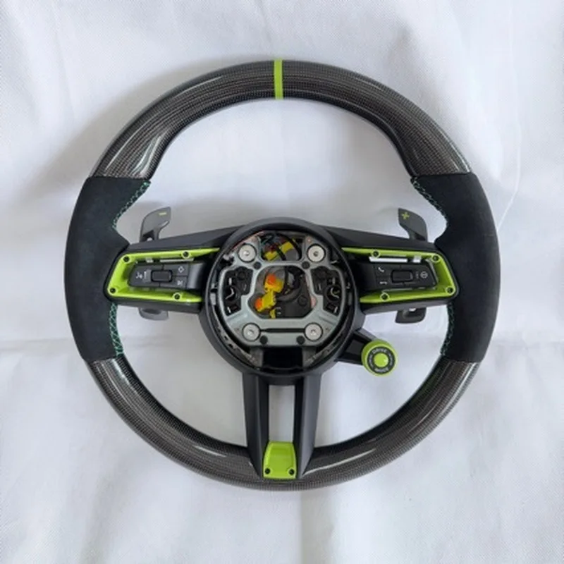 For Porsche Cayenne Panamera 718 Macan 911 Taycan 996 Old To New Steering Wheel Assembly With Decorative Cover