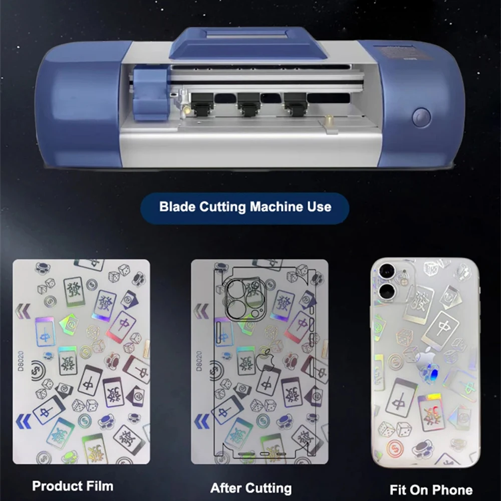 FONLYU 50 قطعة شفافة الليزر تنقش جلود الهاتف الذكي الغطاء الخلفي الزجاج طبقة رقيقة واقية ملصقات لآلة قطع هيدروجيل