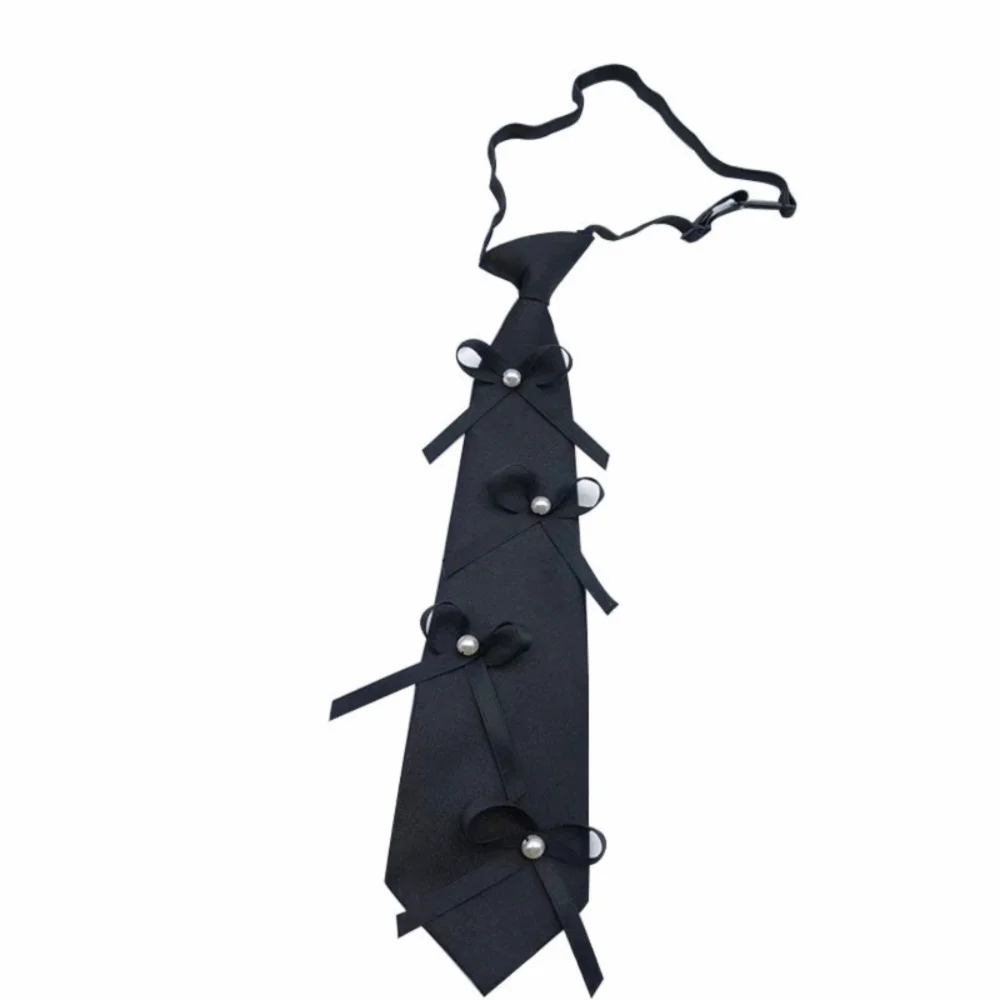 College Style Adjustable Decorative Bow Tie Rhinestone Bowknot Y2K Free Tie Pre-Tied Ties Shirts Suits