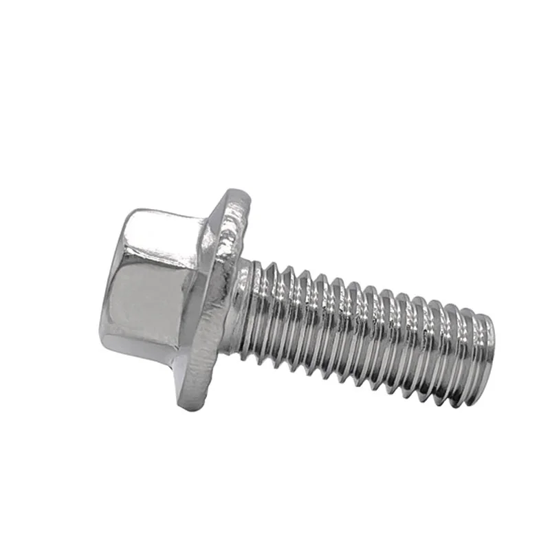 UNC 1/4-20 5/16-18 3/8-16 Stainless Steel Hexagon Head with Serrated Flange Cap Screw Hex Washer Head Bolt