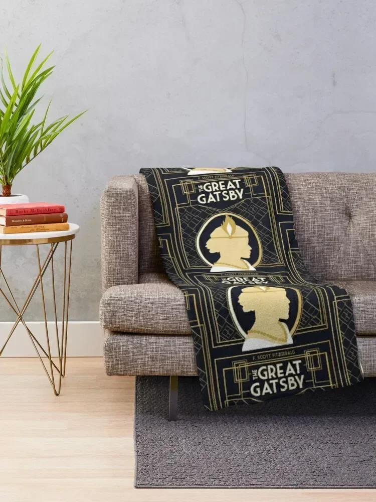 The Great Gatsby - Custom Book Cover Throw Blanket Luxury Blankets Sofas Of Decoration sofa bed For Baby Blankets