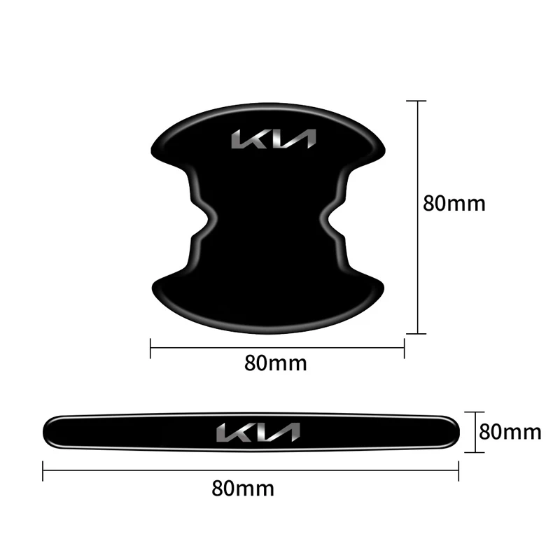 باب السيارة السلطانية مقبض حامي لاصق غشائي اكسسوارات لكيا GT-لاين سبورتاج Ceed ريو بيكانتو سورينتو الروح سيراتو Venga فورت #2