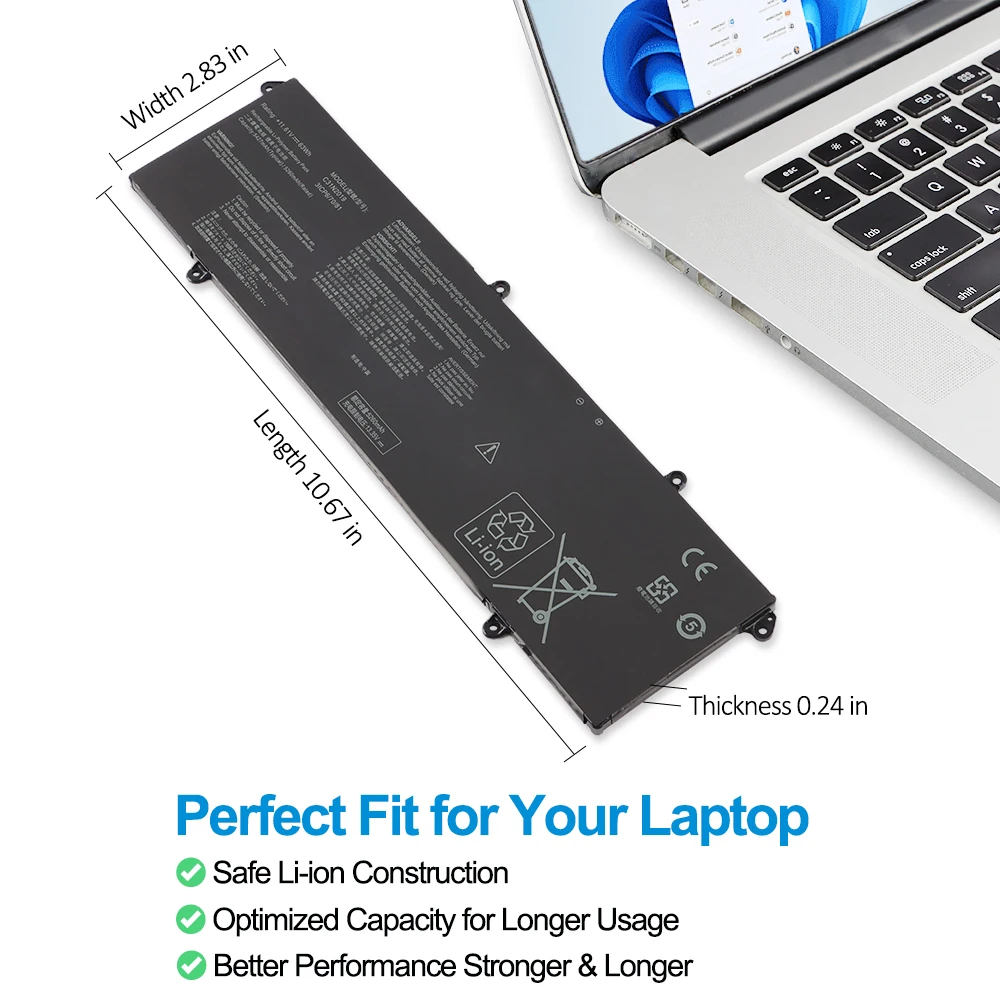 KingSener C31N2019 C31N2019-1 Laptop Battery For ASUS VivoBook Pro 14X OLED M7400 15 OLED M3500  M3500QC-L1062T M3500QC-L1079T