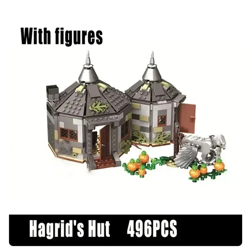 New 496pcs Moc Magical World Wizards Hagrid's Hut Building Blocks Toy Model For Boys Girls Adult Birthday Gift Compatible 75947