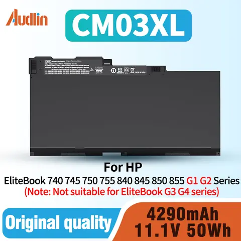 CM03 CM03XL Laptop Battery for HP EliteBook 740 745 750 755 840 845 850 855 G1 G2 Series Notebook CO06XL 716724-421 717376-001